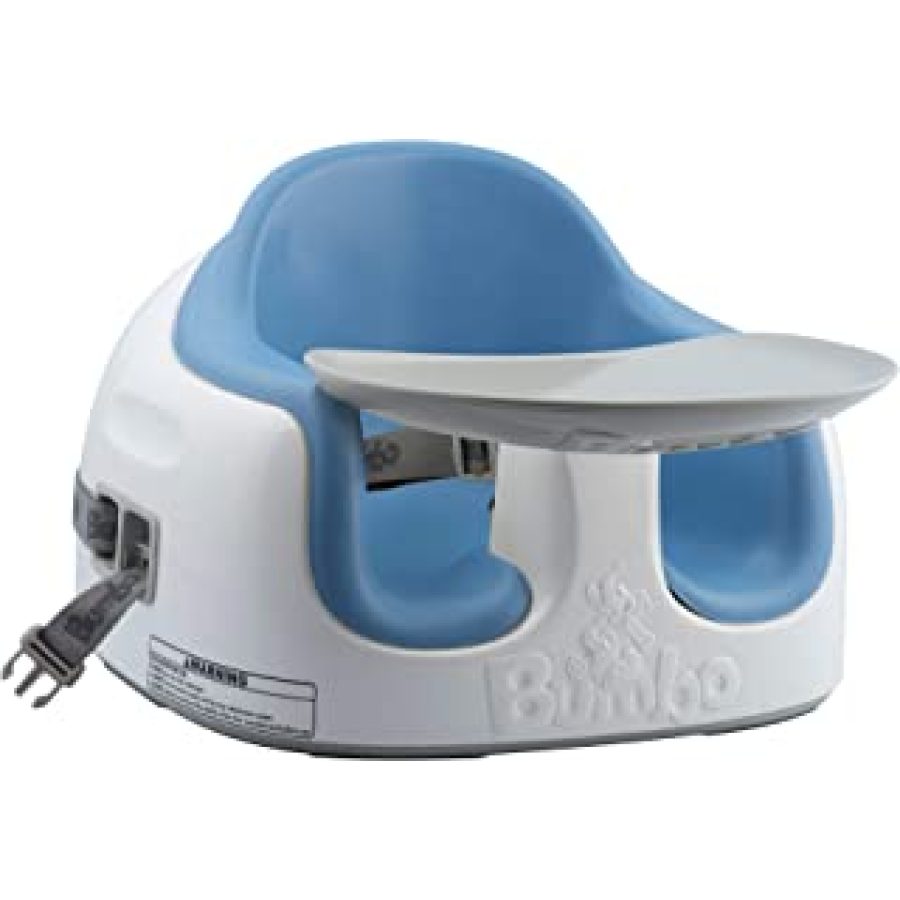 Bumbo booster seat with tray