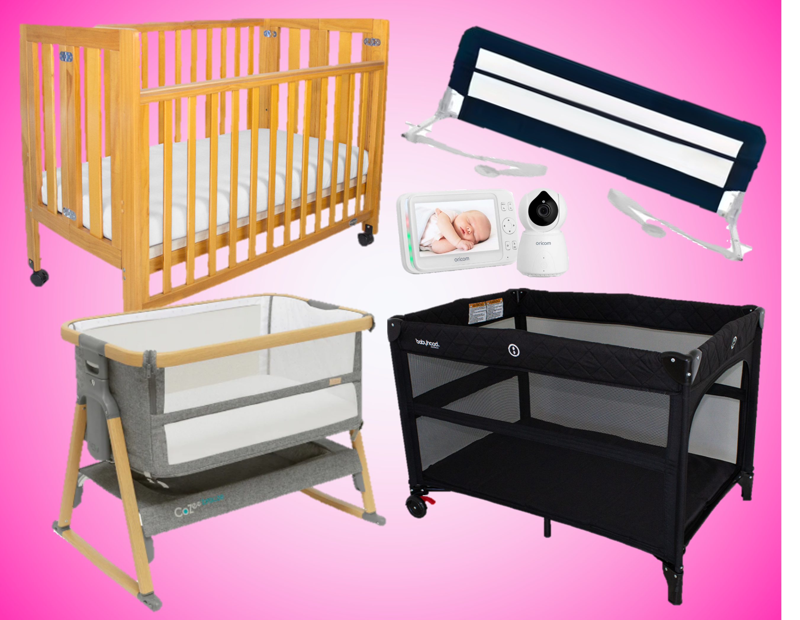 Hire Timber Cots, Portacots and Co-Sleepers for baby from Brisbane Baby Hire