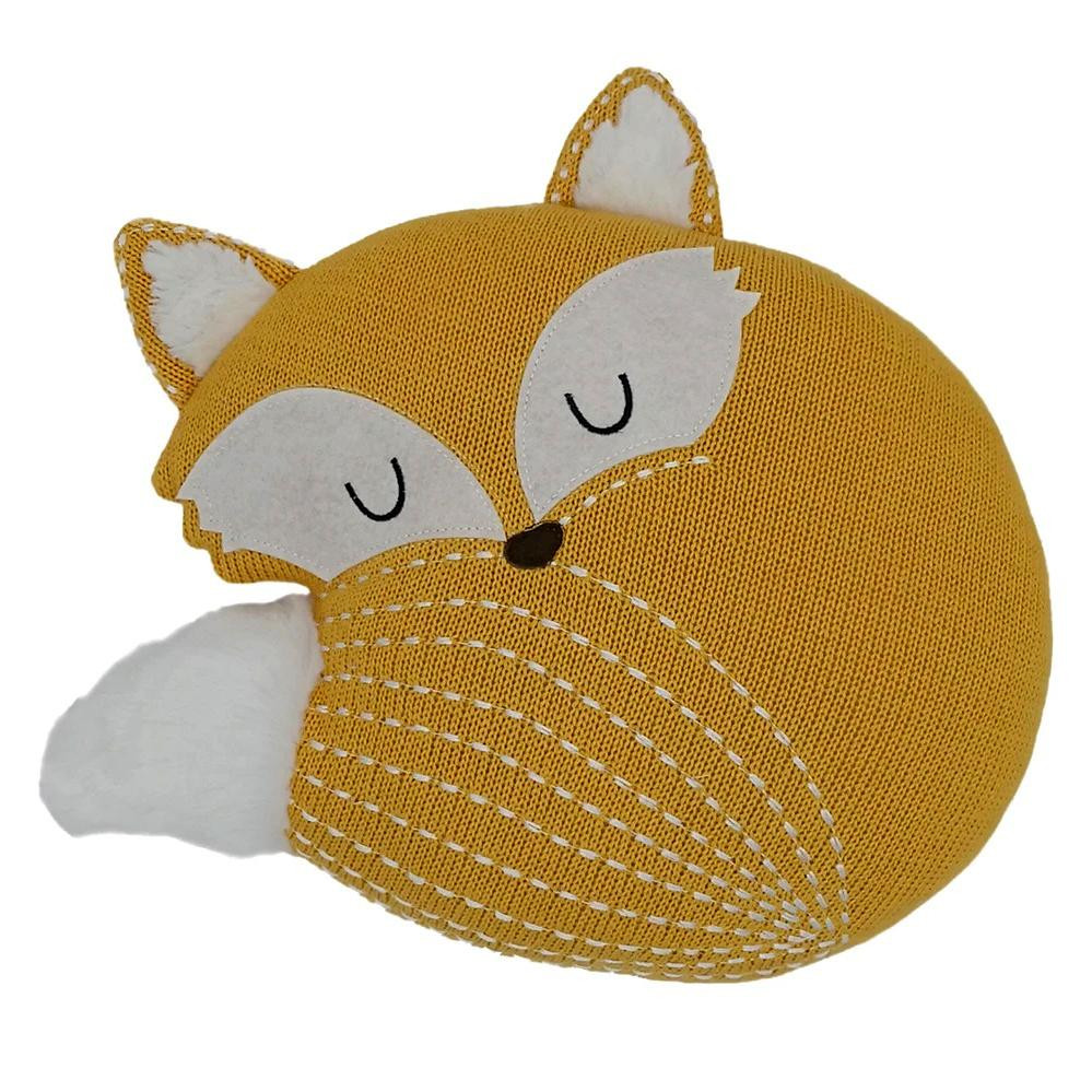 Sleepy fox cushion/toy.